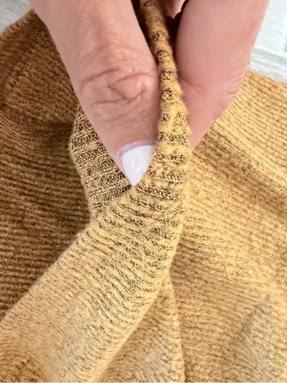 Pinkblush Mustard Ribbed Knit Top - Picture 5 of 6
